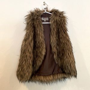 Faux fur vest